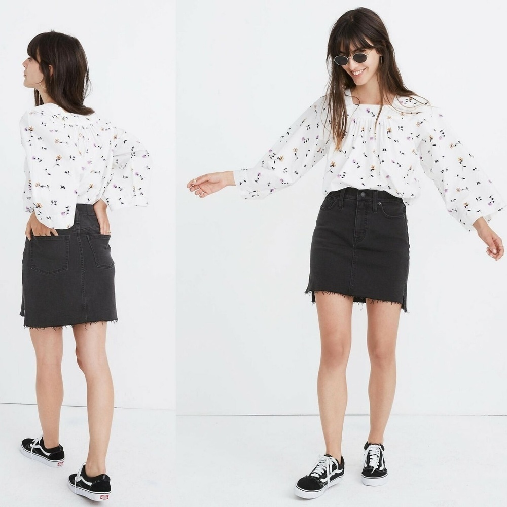 ✨2/$20 Madewell Stretch Denim Mini Skirt HW6337 - Picture 6 of 6